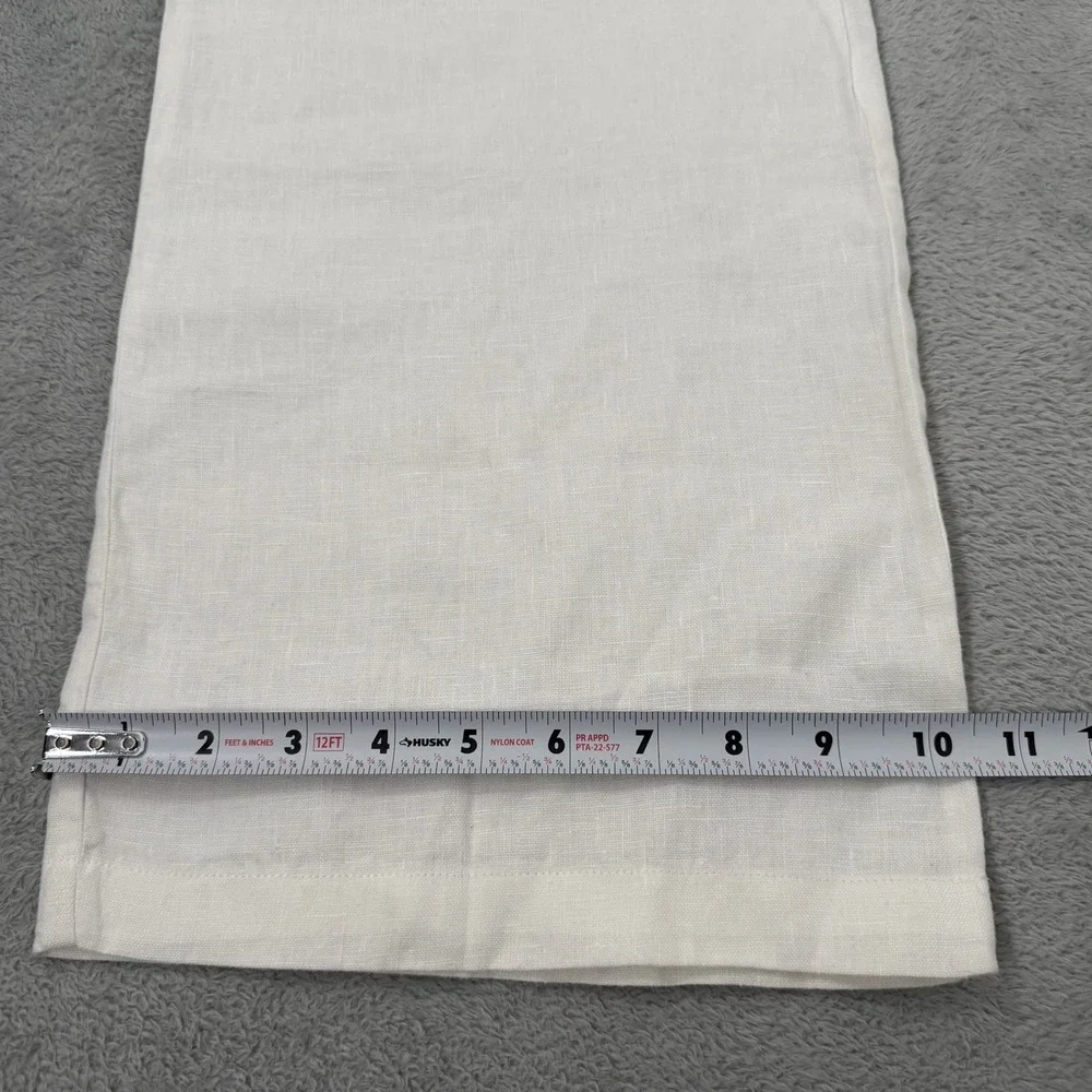 Reformation Olina 100% Linen Pants Womens Medium White Drawstring Beach Boho
